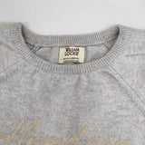 WILLIAM LOCKIE ラムウール ロゴ スコットランド製 セーター ニット グレー レディース ウィリアムロッキー【中古】5-1009T∞