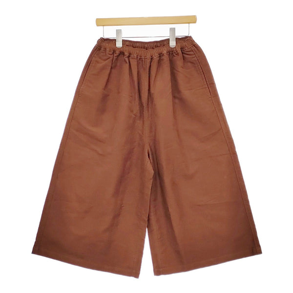 maison de SOIL イージーパンツ ワイドパンツ コットン サイズ1 ガウチョパンツ ブラウン レディース メゾンドソイル【中古】5-0412M△