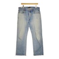 chimala DENIM VINTAGE STRAIGHT CUT ユーズド加工 サイズ30 定価51700円 デニムパンツ 22AW ライトブルー レディース チマラ【中古】5-0328G♪