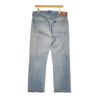 chimala DENIM VINTAGE STRAIGHT CUT ユーズド加工 サイズ30 定価51700円 デニムパンツ 22AW ライトブルー レディース チマラ【中古】5-0328G♪