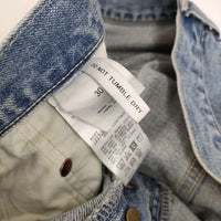 chimala DENIM VINTAGE STRAIGHT CUT ユーズド加工 サイズ30 定価51700円 デニムパンツ 22AW ライトブルー レディース チマラ【中古】5-0328G♪