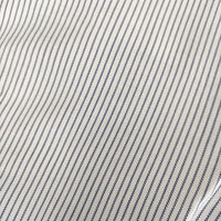 JACQUEMUS デザインプルオーバーシャツ サイドファスナー  ストライプ コットン 長袖シャツ ホワイト ブルー レディース ジャックムス【中古】5-0412M△