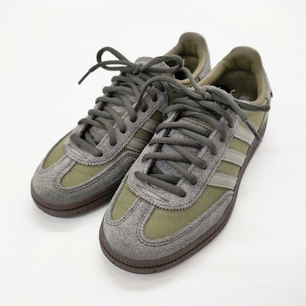 adidas Originals Handball Spezial 定価15400円 22.5cm IE6602 スニーカー カーキ グレー レディース アディダスオリジナルス【中古】5-0419G◎