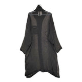 Y's LENO CLOTH STAND COLLAR DRESS 定価94600円 YH-D27-329 サイズ1 ワンピース ブラック レディース ワイズ/Yohji【中古】5-0328M♪