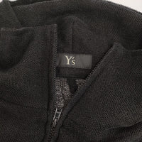 Y's LENO CLOTH STAND COLLAR DRESS 定価94600円 YH-D27-329 サイズ1 ワンピース ブラック レディース ワイズ/Yohji【中古】5-0328M♪