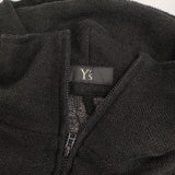 Y's LENO CLOTH STAND COLLAR DRESS 定価94600円 YH-D27-329 サイズ1 ワンピース ブラック レディース ワイズ/Yohji【中古】5-0328M♪