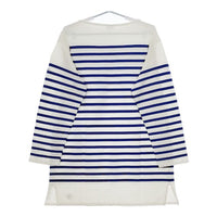 ORCIVAL バスクシャツ サイズ7 ビッグシルエット ボーダー 長袖Ｔシャツ カットソー ロンＴ ホワイト ブルー レディース オーシバル/オーチバル【中古】5-0601M∞