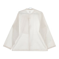 holk メディカルシャツ medical shirt  リボン コットン 長袖シャツ ホワイト レディース ホーク【中古】5-0412M△