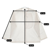 holk メディカルシャツ medical shirt  リボン コットン 長袖シャツ ホワイト レディース ホーク【中古】5-0412M△