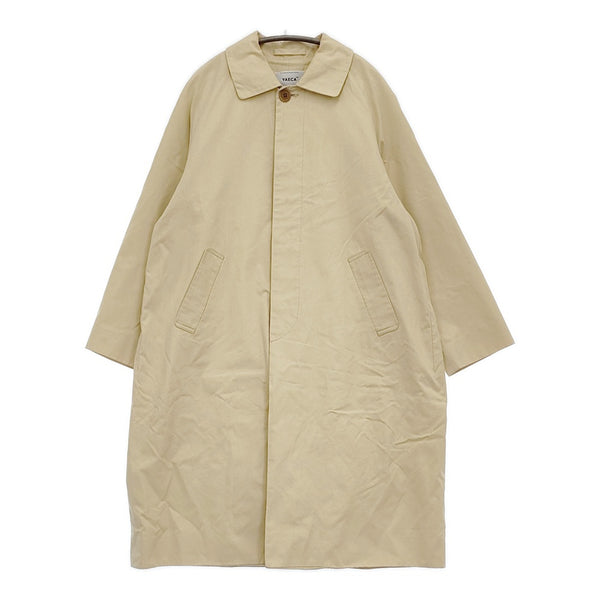 YAECA ステンカラーコート ロング Soutien Collar Coat 175202 サイズM ステンカラーコート ベージュ レディース ヤエカ【中古】5-1008T♪