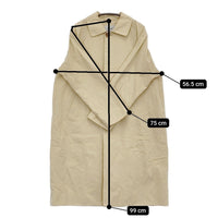 YAECA ステンカラーコート ロング Soutien Collar Coat 175202 サイズM ステンカラーコート ベージュ レディース ヤエカ【中古】5-1008T♪