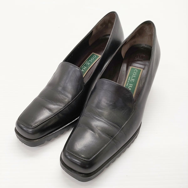 COLE HAAN サイズ5 ヒール パンプス ブラック レディース コールハーン【中古】5-0419G◎