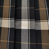 MARGARET HOWELL 578-3232007 TARTAN WOOL BLEND 定価74300円 プリーツ スカート 23AW 黒 茶 レディース マーガレットハウエル【中古】5-0228T♪