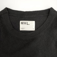 MHL. 595-6253512 ウールナイロン セーター ニット ブラック レディース エムエイチエル【中古】5-1009T∞