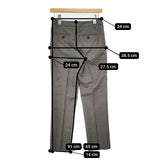 MARGARET HOWELL 578-6243006 ウール FINE WOOL FLANNEL センタープレススラックス パンツ グレージュ レディース マーガレットハウエル【中古】5-1009T∞