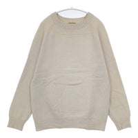 MARGARET HOWELL 579-8260030 ウールコットン PLAIN WOOL COTTON セーター ニット ベージュ メンズ マーガレットハウエル【中古】5-1005T∞
