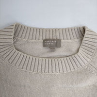 MARGARET HOWELL 579-8260030 ウールコットン PLAIN WOOL COTTON セーター ニット ベージュ メンズ マーガレットハウエル【中古】5-1005T∞