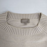 MARGARET HOWELL 579-8260030 ウールコットン PLAIN WOOL COTTON セーター ニット ベージュ メンズ マーガレットハウエル【中古】5-1005T∞