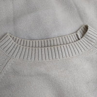 MARGARET HOWELL 579-8260030 ウールコットン PLAIN WOOL COTTON セーター ニット ベージュ メンズ マーガレットハウエル【中古】5-1005T∞