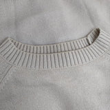 MARGARET HOWELL 579-8260030 ウールコットン PLAIN WOOL COTTON セーター ニット ベージュ メンズ マーガレットハウエル【中古】5-1005T∞
