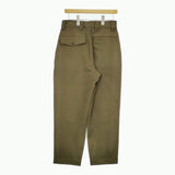 MHL. 595-4243502 LIGHT COTTON WOOL DRILL サイズ2 定価34100円 コットンウールパンツ 24AW カーキ レディース エムエイチエル【中古】5-0228T♪