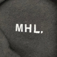 MHL. 595-7276502 ウール 帽子 ベレー帽 ブラック レディース エムエイチエル【中古】5-0925T◎
