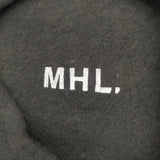 MHL. 595-7276502 ウール 帽子 ベレー帽 ブラック レディース エムエイチエル【中古】5-0925T◎