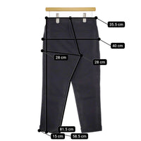 evam eva E171T131 コットンツイル サイズ1 イージーパンツ パンツ ブラック レディース エヴァムエヴァ【中古】5-0412G△