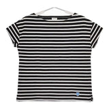 ORCIVAL ボーダー フランス製 フレンチスリーブ 半袖Ｔシャツ カットソー ホワイト ブラック レディース オーシバル/オーチバル【中古】5-0612S∞