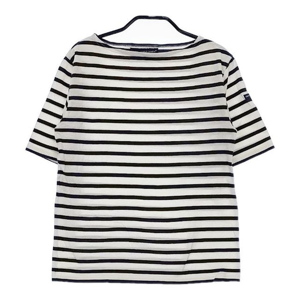 SAINT JAMES ボーダー T0 半袖Ｔシャツ カットソー ホワイト ブルー レディース セントジェームス【中古】5-0601M∞