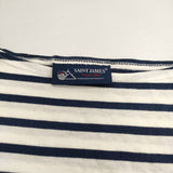 SAINT JAMES ボーダー T0 半袖Ｔシャツ カットソー ホワイト ブルー レディース セントジェームス【中古】5-0601M∞