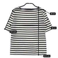 SAINT JAMES ボーダー T0 半袖Ｔシャツ カットソー ホワイト ブルー レディース セントジェームス【中古】5-0601M∞
