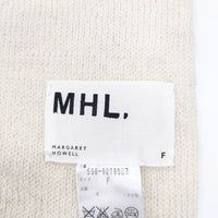 MHL. 596-6278503 ウール ストール マフラー アイボリー レディース エムエイチエル【中古】5-0925T◎