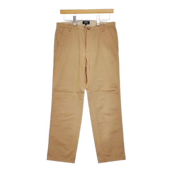 A.P.C. サイズS コットンテーパード パンツ ベージュ メンズ アーペーセー【中古】5-0411M♪