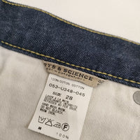 ARTS&SCIENCE 053-U348-045 テーパード 赤耳 リジット ジーンズ デニムパンツ ネイビー メンズ アーツ&サイエンス【中古】5-0417G∞