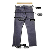 ARTS&SCIENCE 053-U348-045 テーパード 赤耳 リジット ジーンズ デニムパンツ ネイビー メンズ アーツ&サイエンス【中古】5-0417G∞