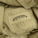 ARTS&SCIENCE 011-00224-151 サイズ2 リネン テーラードジャケット イエロー レディース アーツ&サイエンス【中古】5-0411M♪