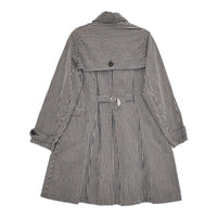 KAPITAL チェック コットン サイズS コート ネイビー ホワイト レディース キャピタル【中古】5-0412M△