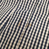 KAPITAL チェック コットン サイズS コート ネイビー ホワイト レディース キャピタル【中古】5-0412M△
