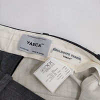 YAECA 14644 Slim Slacks スリムスラックス M センタープレス パンツ グレー CHARCOAL レディース ヤエカ【中古】5-0810G∞