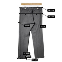YAECA 14644 Slim Slacks スリムスラックス M センタープレス パンツ グレー CHARCOAL レディース ヤエカ【中古】5-0810G∞