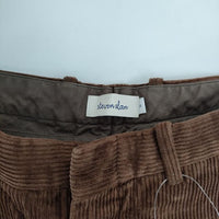 Steven Alan 8WALE CORDUROY SLOW TAPERED PANTS-JUST コーデュロイ パンツ ブラウン メンズ スティーブンアラン【中古】5-1005T∞
