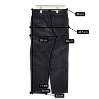 Steven Alan 8WALE CORDUROY SLOW TAPERED PANTS-JUST コーデュロイ パンツ ブラック メンズ スティーブンアラン【中古】5-1005T∞