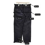 Steven Alan 8WALE CORDUROY SLOW TAPERED PANTS-JUST コーデュロイ パンツ ブラック メンズ スティーブンアラン【中古】5-1005T∞