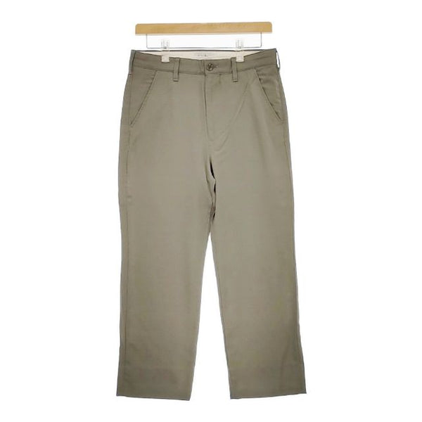 Steven Alan W/TRI 70s STRAIGHT PANTS-JUST ウールトリアセテート パンツ カーキ メンズ スティーブンアラン【中古】5-0417G∞