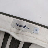 Steven Alan W/TRI 70s STRAIGHT PANTS-JUST ウールトリアセテート パンツ カーキ メンズ スティーブンアラン【中古】5-0417G∞