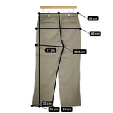 Steven Alan W/TRI 70s STRAIGHT PANTS-JUST ウールトリアセテート パンツ カーキ メンズ スティーブンアラン【中古】5-0417G∞