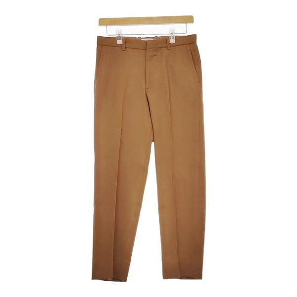 Steven Alan DOUBLECLOTH SLOW TAPERED-JUST ポリエステルウール センタープレススラックス パンツ ブラウン メンズ スティーブンアラン【中古】5-0417G∞