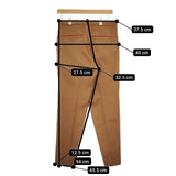 Steven Alan DOUBLECLOTH SLOW TAPERED-JUST ポリエステルウール センタープレススラックス パンツ ブラウン メンズ スティーブンアラン【中古】5-0417G∞