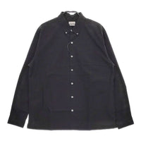 Steven Alan 60 TYPEWRITER SINGLE NEEDLE BOX SHIRT-BOLD コットン 長袖シャツ ブラック メンズ スティーブンアラン【中古】5-0417M∞